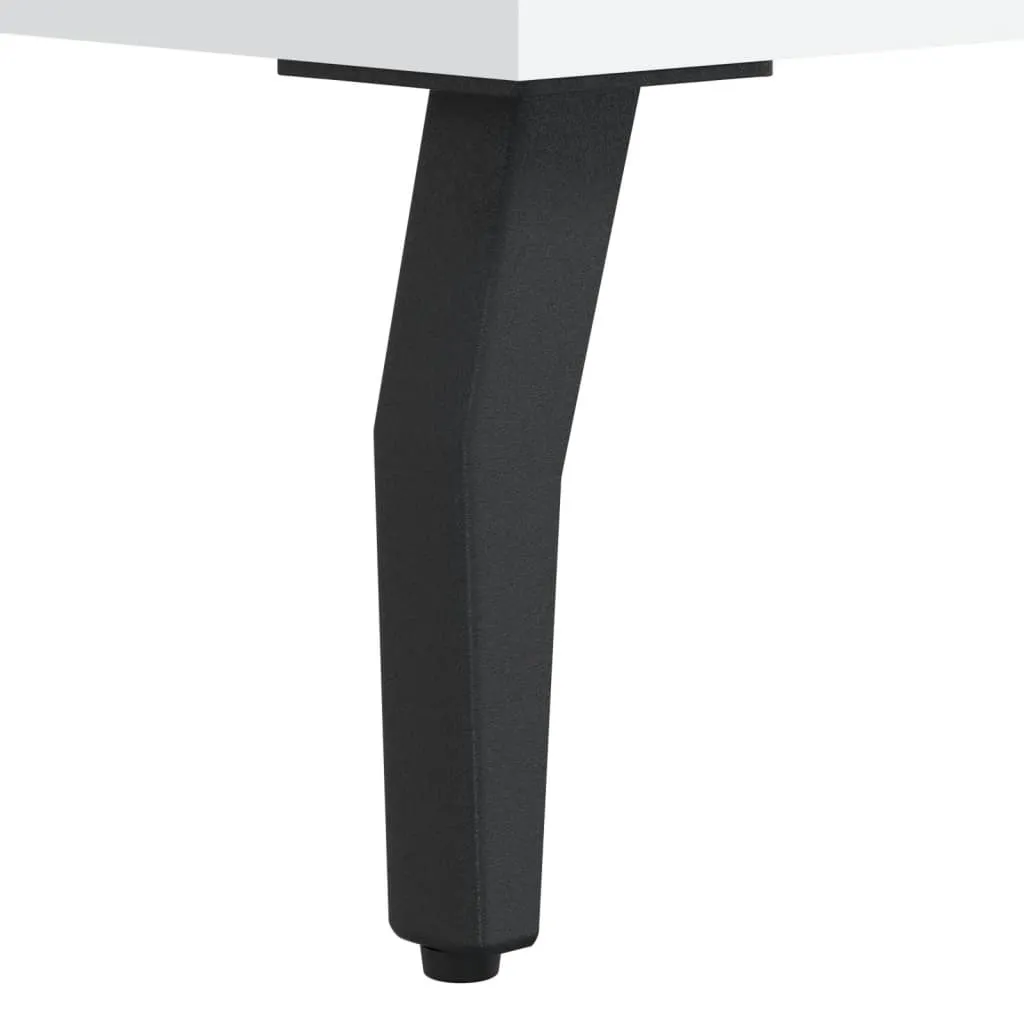 Offerta Set 2 Tavolini Bianchi Quadrati 50 cm - Legno Robusto - 14
