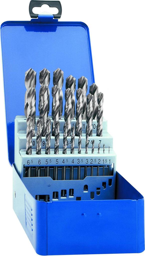 Exact 32004 HSS Metal twist drill bit set 25-piece cut DIN 338 Cylinder shank 1 Set