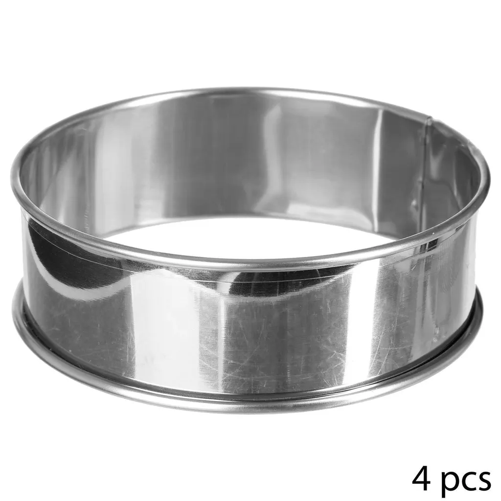 5five Simply Smart 4 Cerchi per Crostata 9cm in Acciaio Inox Professionali
