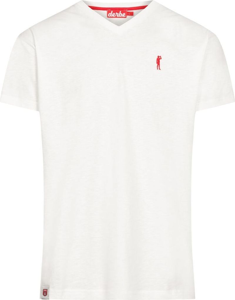 DERBE HAMBURG M-04-TSFL BASIC KIPPES Herren T-Shirt V-Neck