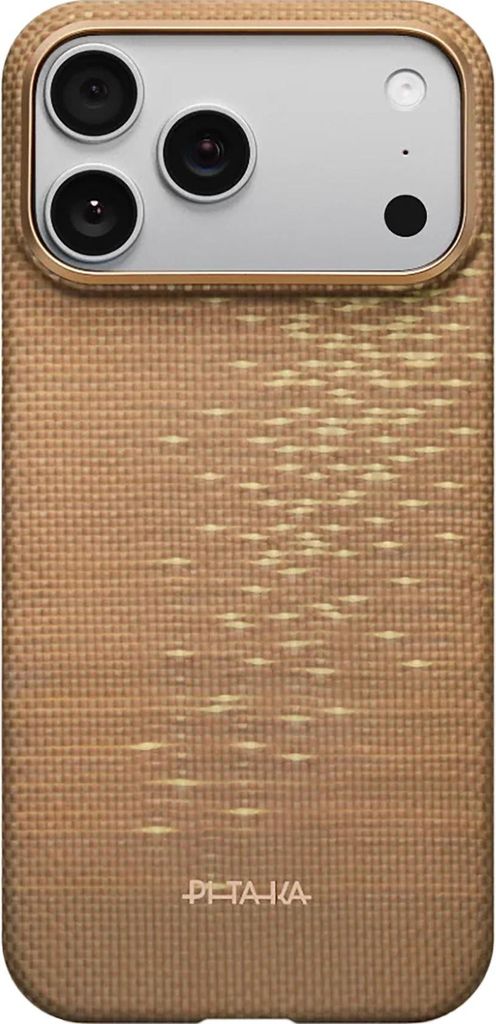 Pitaka Aramid Case Ultra-Slim, Cover, Apple, iPhone 17 Pro, 16 cm (6.3"), Gold