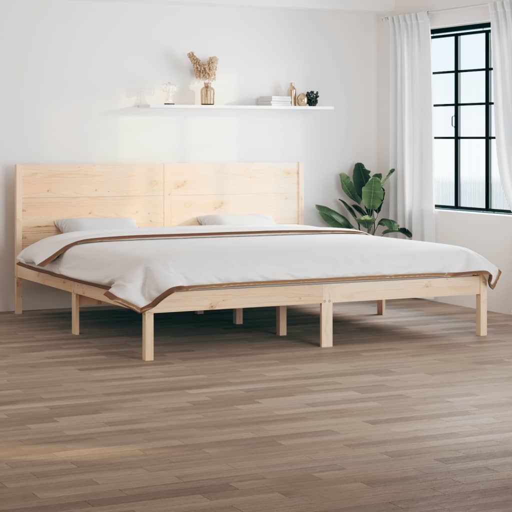 CLORIS Massivholzbett Bettgestell Holz Kiefer 200x200 cm, 34,15 kg
