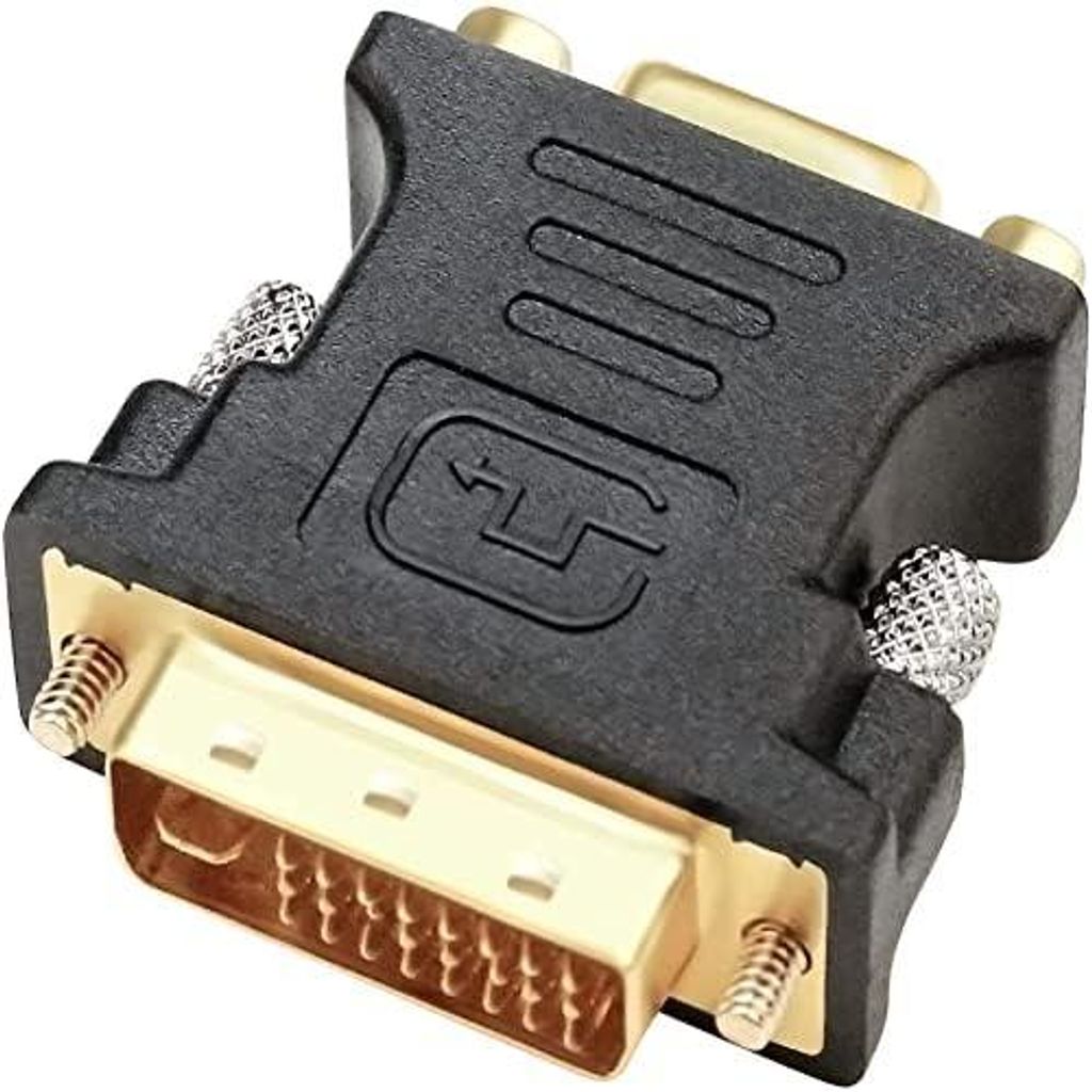 DVI auf VGA Adapter 24+1 Pin DVI-D Stecker auf VGA Buchse Konverter 1080P Videoanschluss für Monitor Computer Projektor