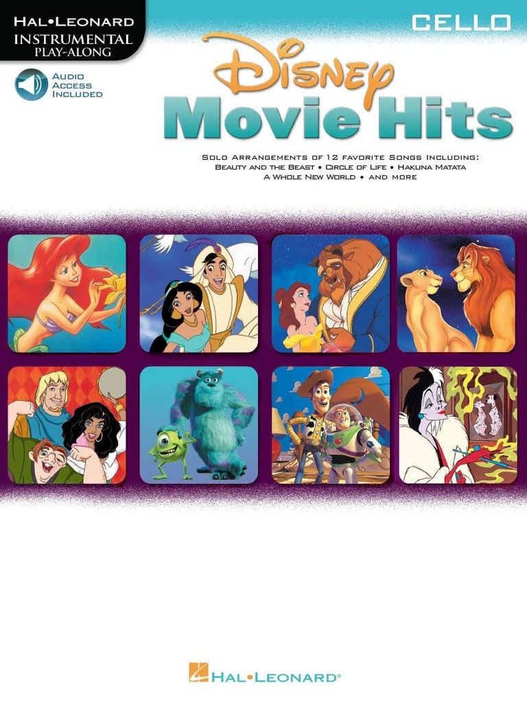 Disney Movie Hits für Cello: Play Along mit Symphonieorchester