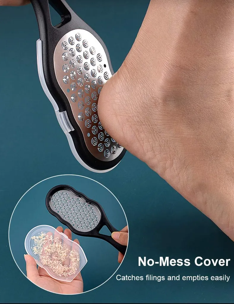 Lime à pieds robuste en acier inoxydable avec manche ergonomique