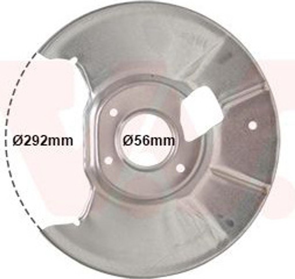 VAN WEZEL Spritzblech Bremsscheibe für MAZDA 6 Station Wagon (GY) Hinten Links 2754373 Ankerblech