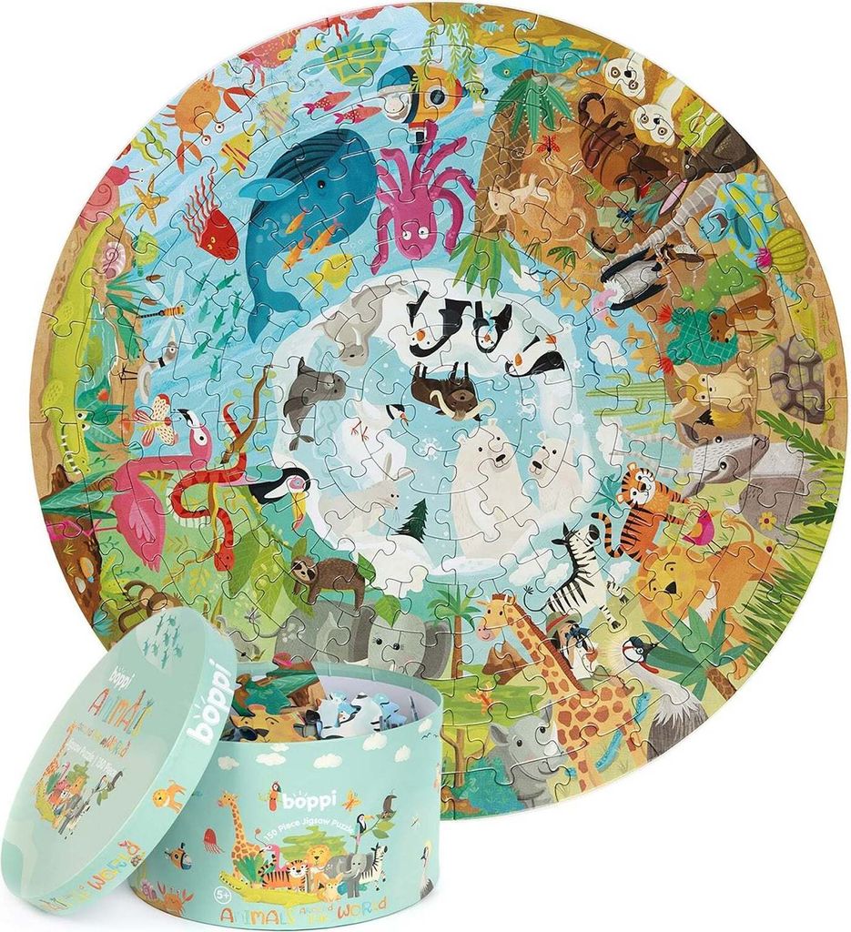 Boppi - Zvieratá na celom svete - ronde puzzle Obrázok produktu 