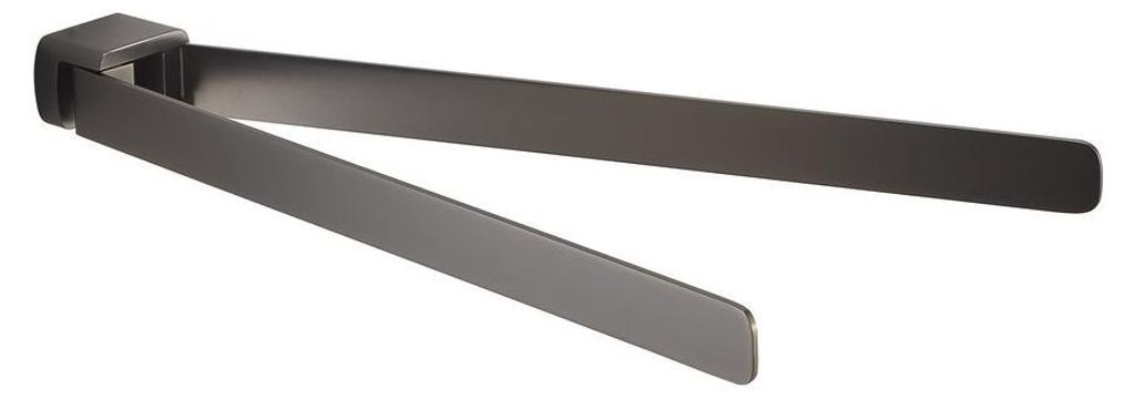 Gedy PIRENEI Doppel-Handtuchhalter drehbar 350mm, gun metal