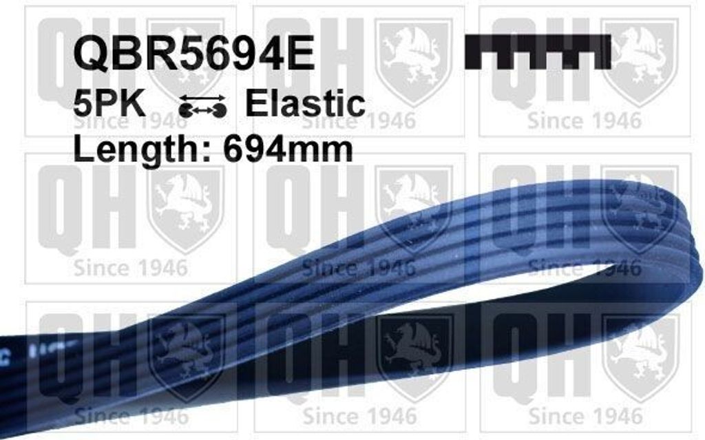 QUINTON HAZELL Keilrippenriemen 694mm für FORD MONDEO IV Turnier (BA7) QBR5694E
