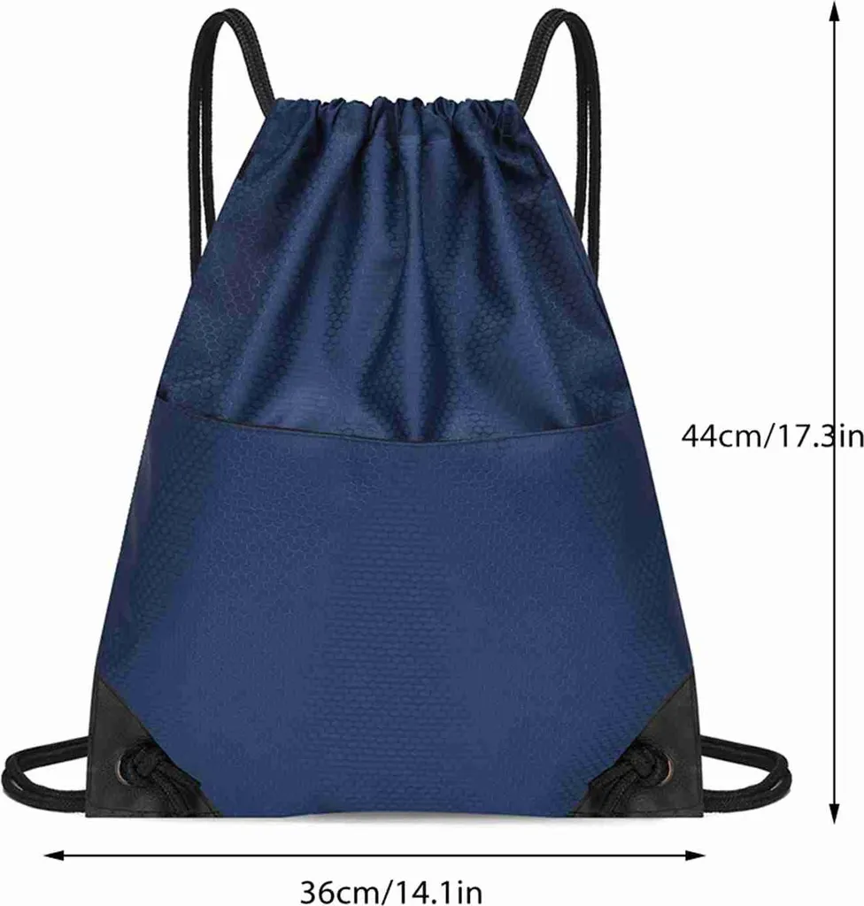 FenFang Zaino con Coulisse, Borsa a Sacco Tracolla Grande, Zainetto Leggero Sacca con Cordoncino