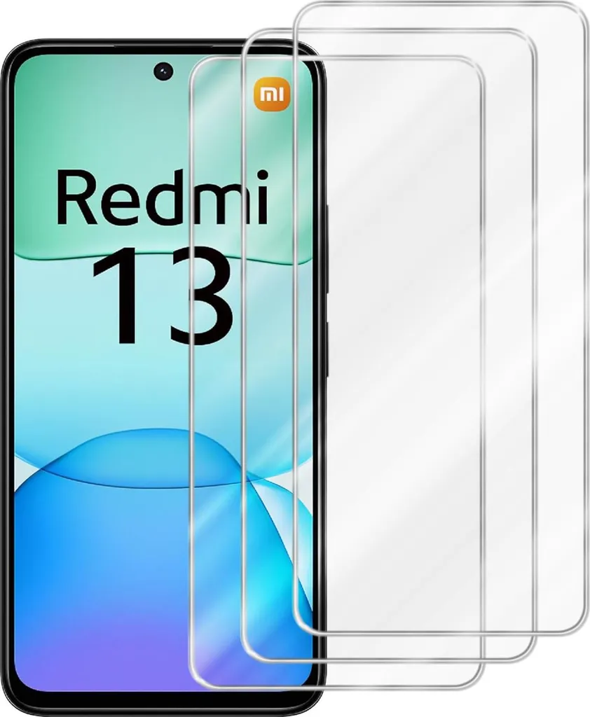 Xiaomi Redmi 13 4G Vetro Protettivo Cadorabo - Kit 3 Pezzi Anti-Urti