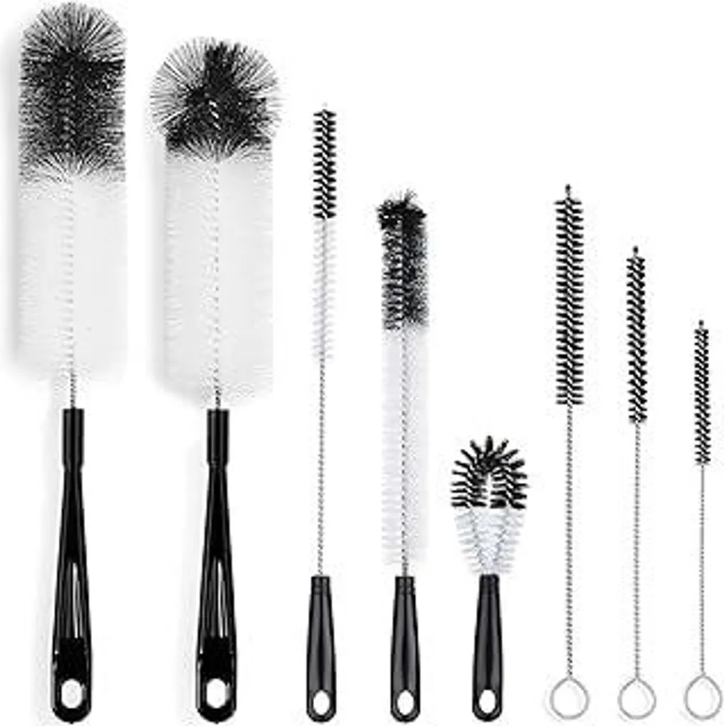 Recensione Set 8 Spazzole ALINK - Il Kit Nero Definitivo per Bottiglie