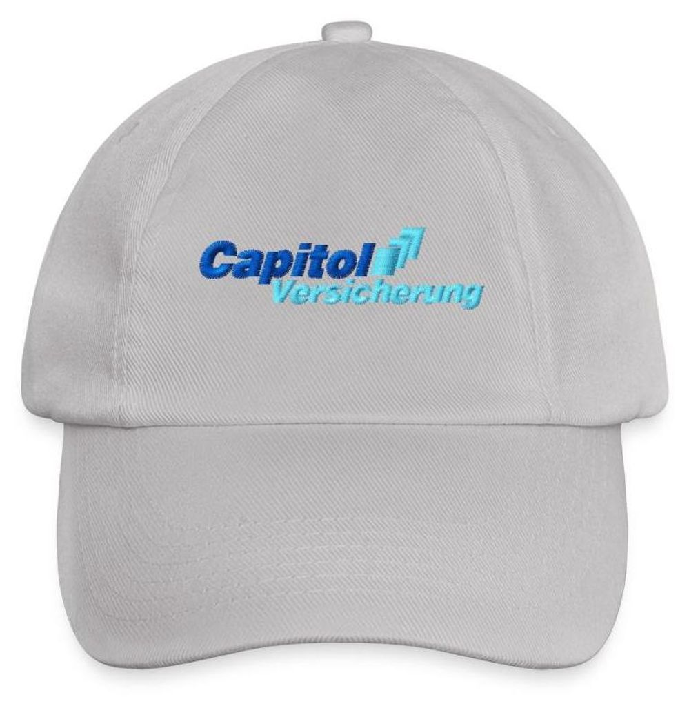 Spreadshirt Stromberg Gesticktes Logo Der Capitol Versicherung Baseballkappe, One size, Grau