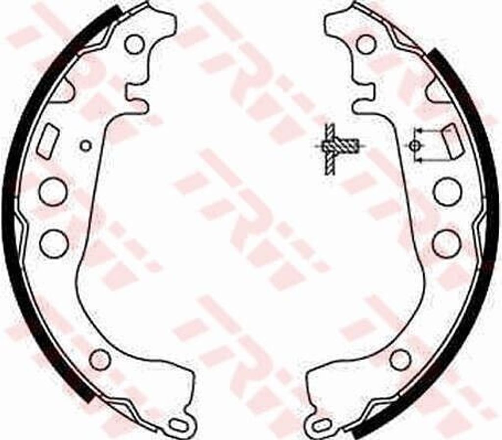 TRW GS8673 Bremsbackensatz OE 1014002679 kompatibel mit Celica, Corolla, IQ, Yaris