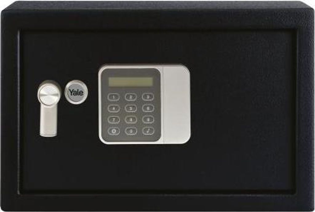 Yale Elektronischer Gäste-Tresor Medium, YSG/250/DB2, safe mit tastenfeld, Schwarz