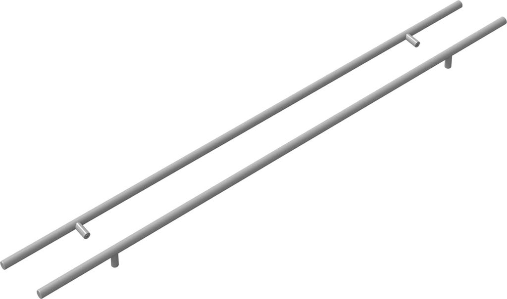 vidaXL Schrankgriff 2 pcs Silber 800 mm Edelstahl