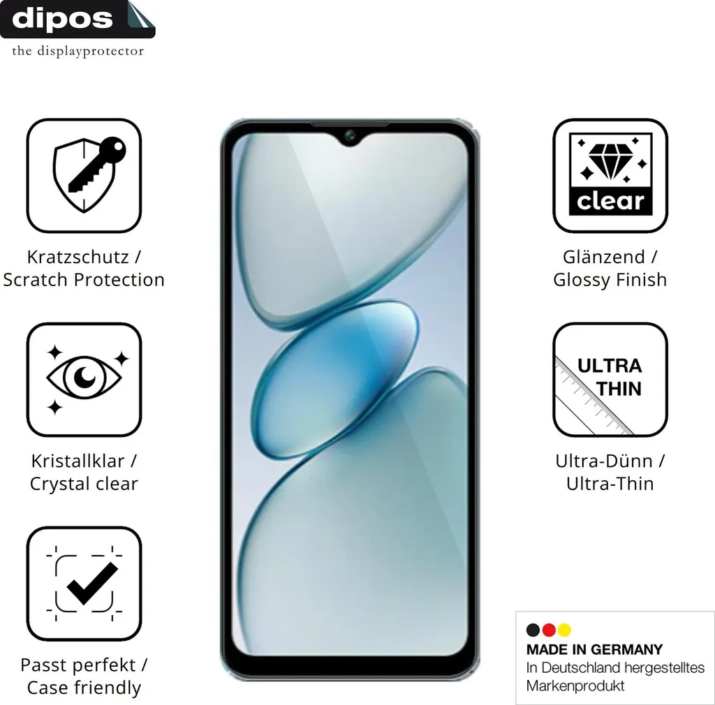 Screen Protector Oukitel C5 4 Pezzi dipos - Trasparenza 100% Anti-Urti - 7