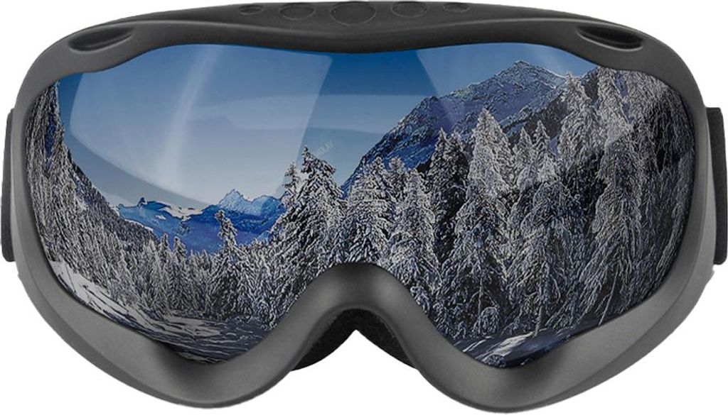 Doppellagige, beschlagfreie, große, kugelförmige Skibrille für Erwachsene, Herren und Damen