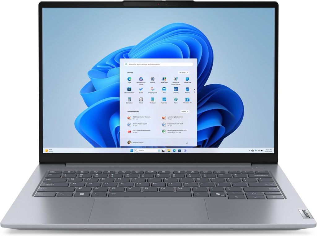 Lenovo ThinkBook 14 G7 ARP, AMD Ryzen™ 7, 3,2 GHz, 35,6 cm Produktbild 