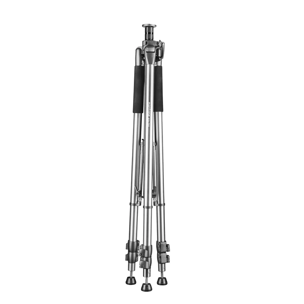 Treppiede Mantona Alto con colonna a manovella estensibile fino a 295 cm, treppiede in alluminio con capacità di carico fino a 6 kg, treppiede fotografico con divaricatore centrale per la stabilità, treppiede per fotocamera per gli spostamenti - 3
