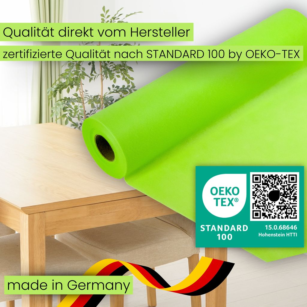 Sensalux Tischdeckenrolle, 1,18m x 25m Apfelgrün