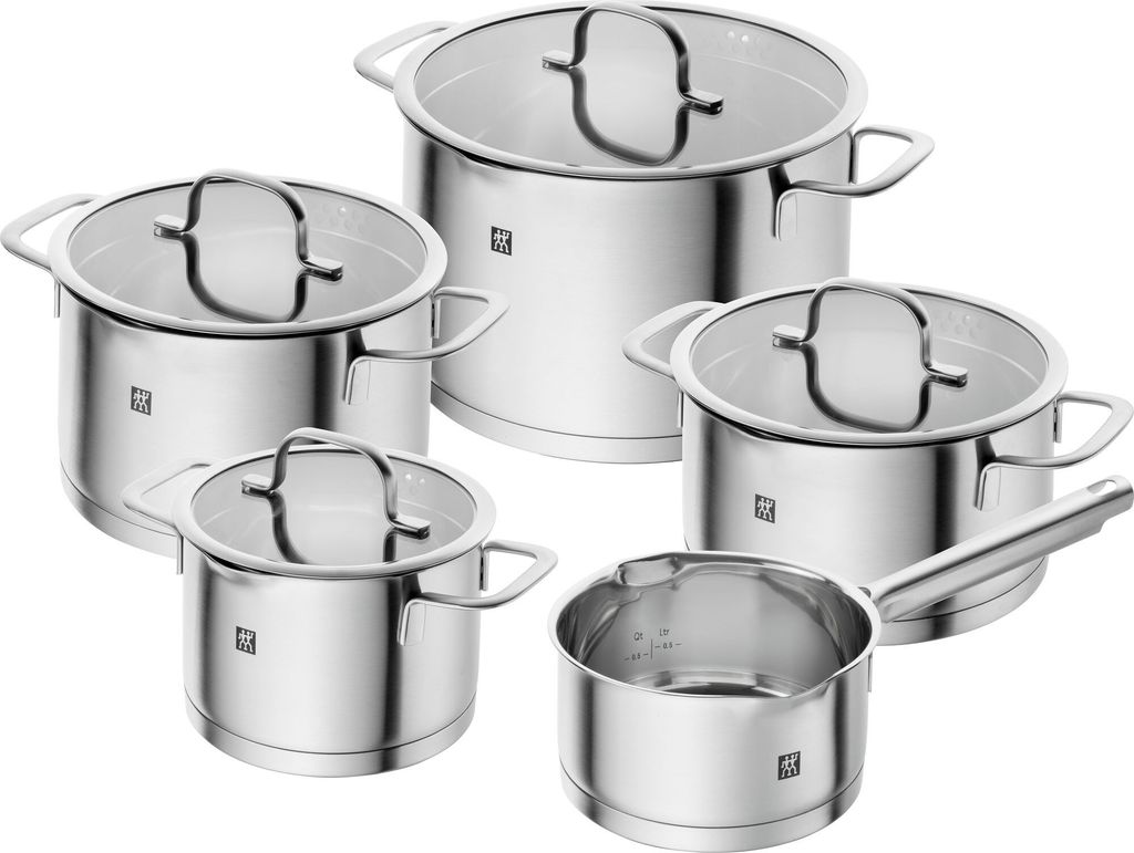 Zwilling True Flow Topfset 5-teilig silber Topf-Set Produktbild 