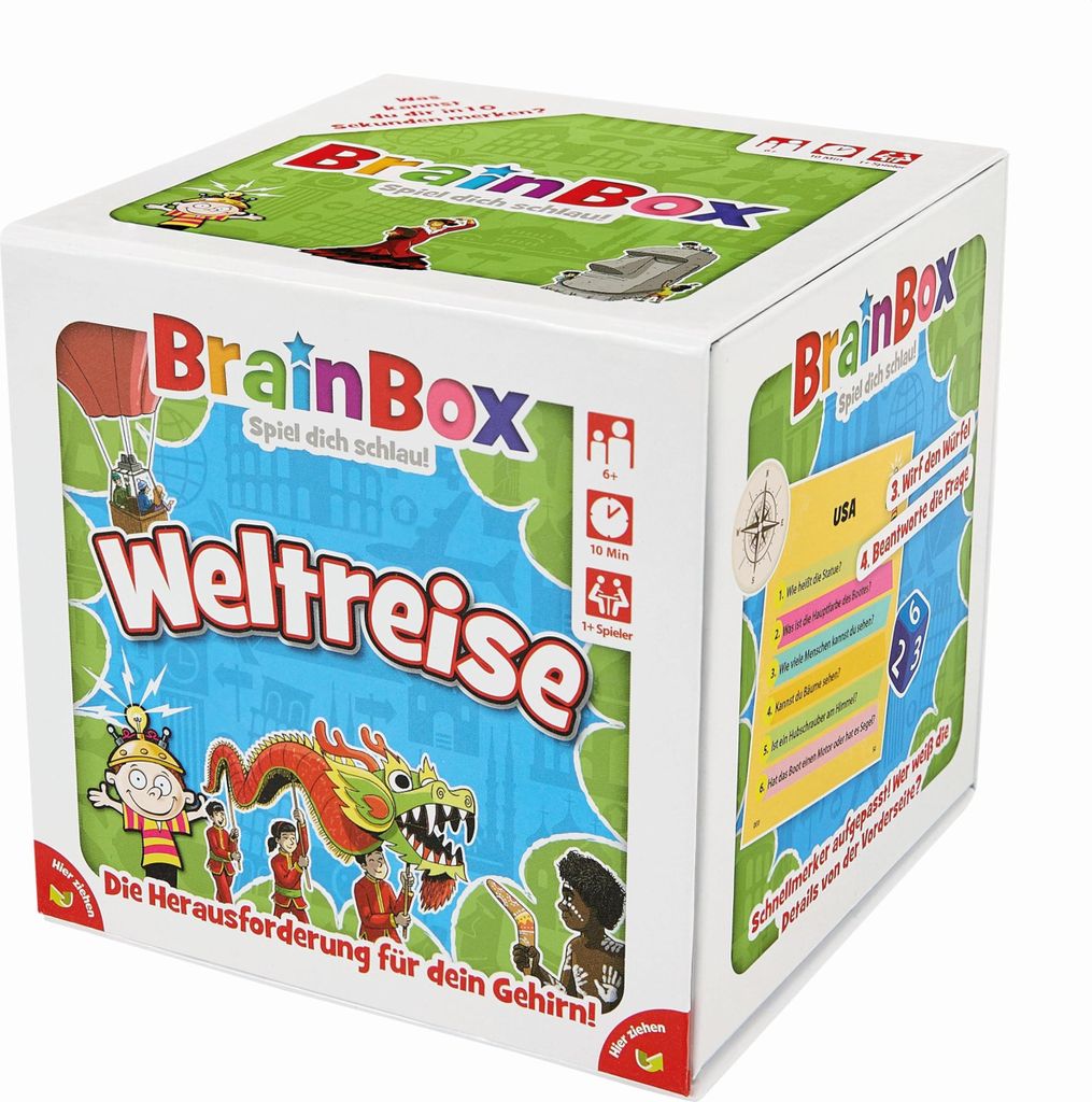BrainBox: Viaje por el mundo, juego de cartas, educativo, a Imagen del producto 