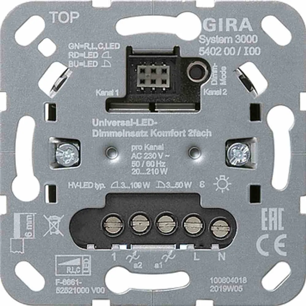 Variateur LED Gira 540200 S3000 : Fini les Scintillements de Lumière