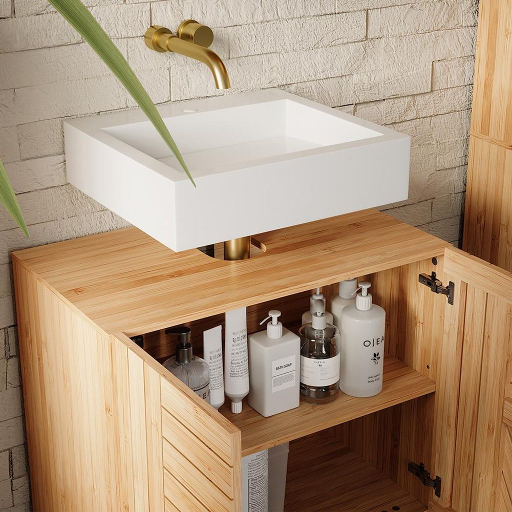 Szafka pod umywalk Vicco Lucie Bambus 60 x 65 cm z 2