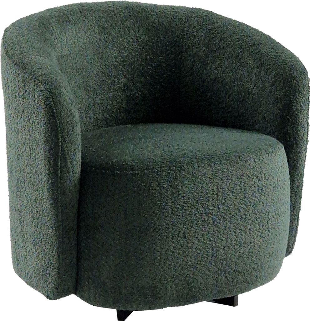 Kondela Drehbarer Konferenzstuhl Envy – grün / schwarz