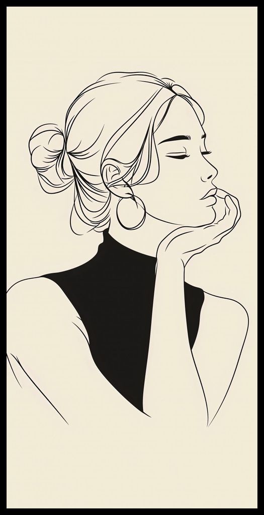 Plakat 50x100cm Nachdenklichkeit Überlegung