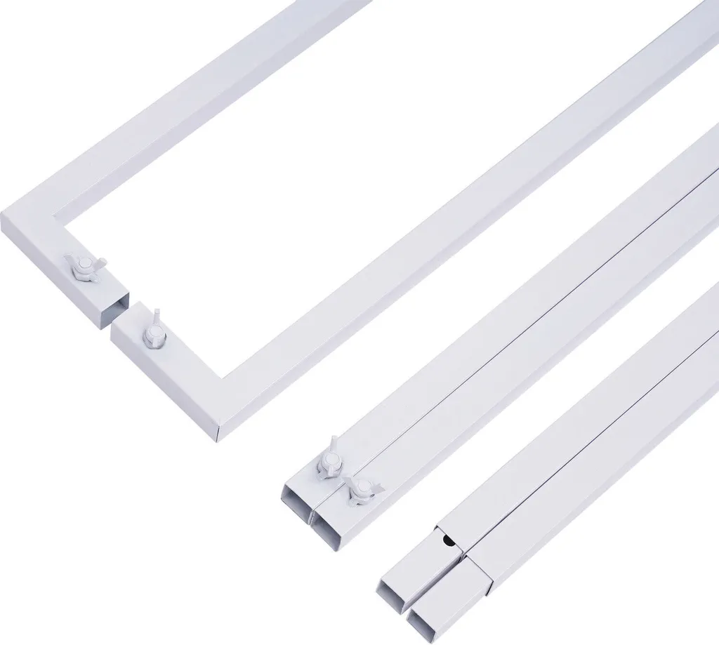 Cadre de mariage blanc robuste en fer forgé structure carrée modulable - 10