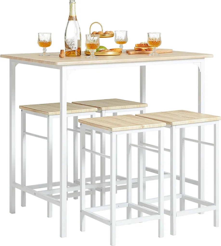 Ensemble table et chaises de cuisine facile à monter et à nettoyer