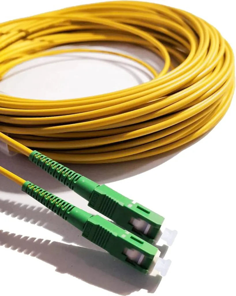 Cordon de brassage fibre optique monomode 10 mètres pour Box Internet