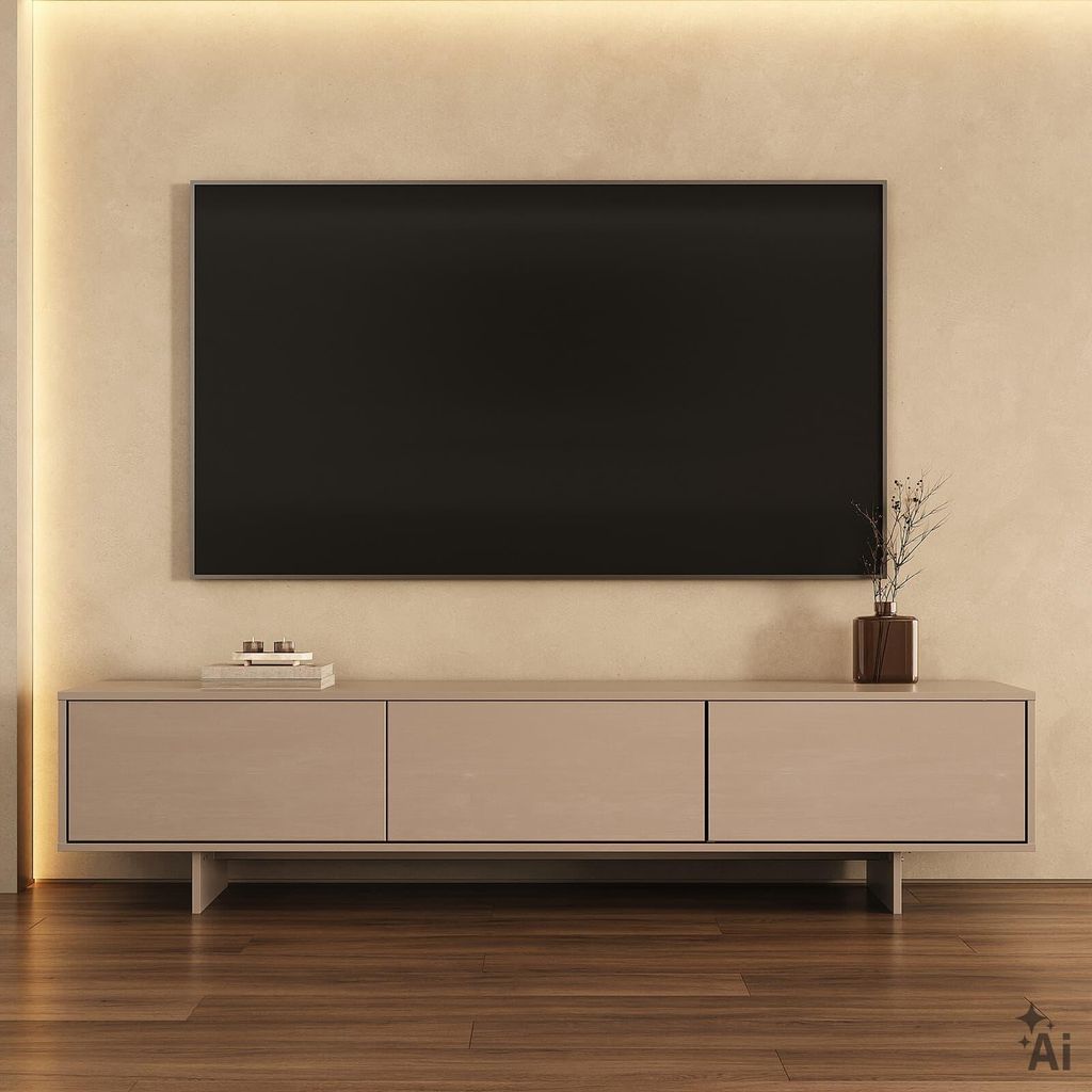 Lowboard ARTO 184 cm, Kaschmir – moderne TV Konsole, 3 Produktbild 