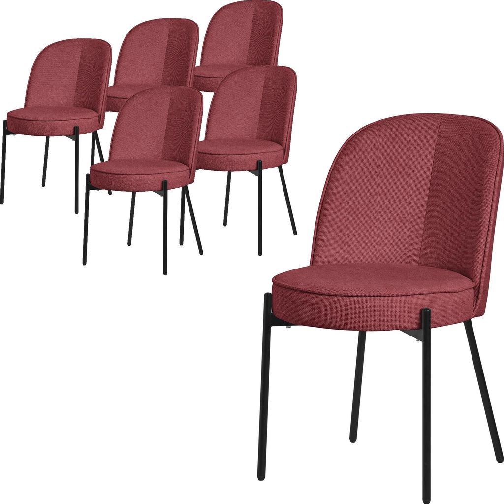 ML-Design set di 6 sedie da sala da pranzo in poliestere Immagine del prodotto 