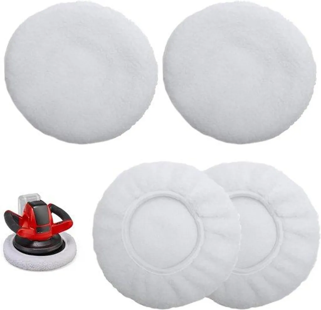Solution anti-rayures kit 3 bonnets polissage laine pour auto et verre