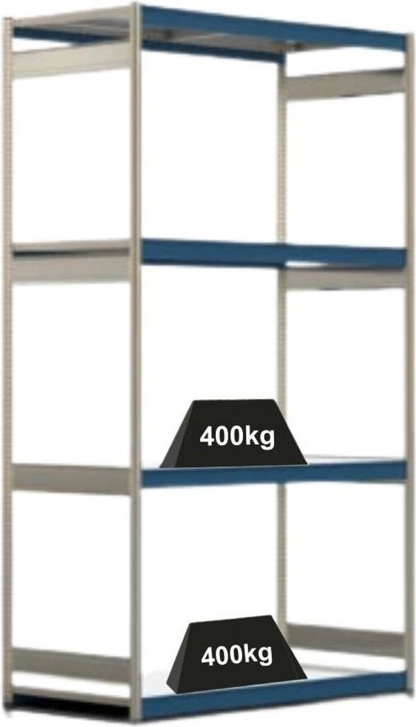 Weitspannregal ELCH Stecksystem T-Profil | Grundregal | Produktbild 