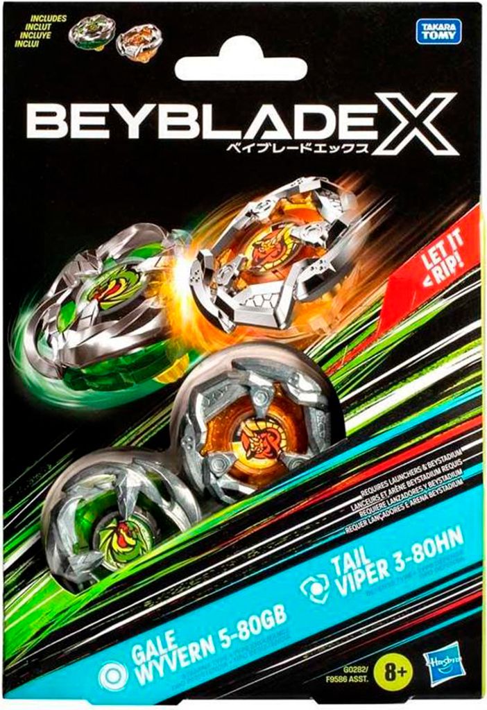 Hasbro Beyblade X Gale Wyvern Tail Viper - Spielset für Kinder