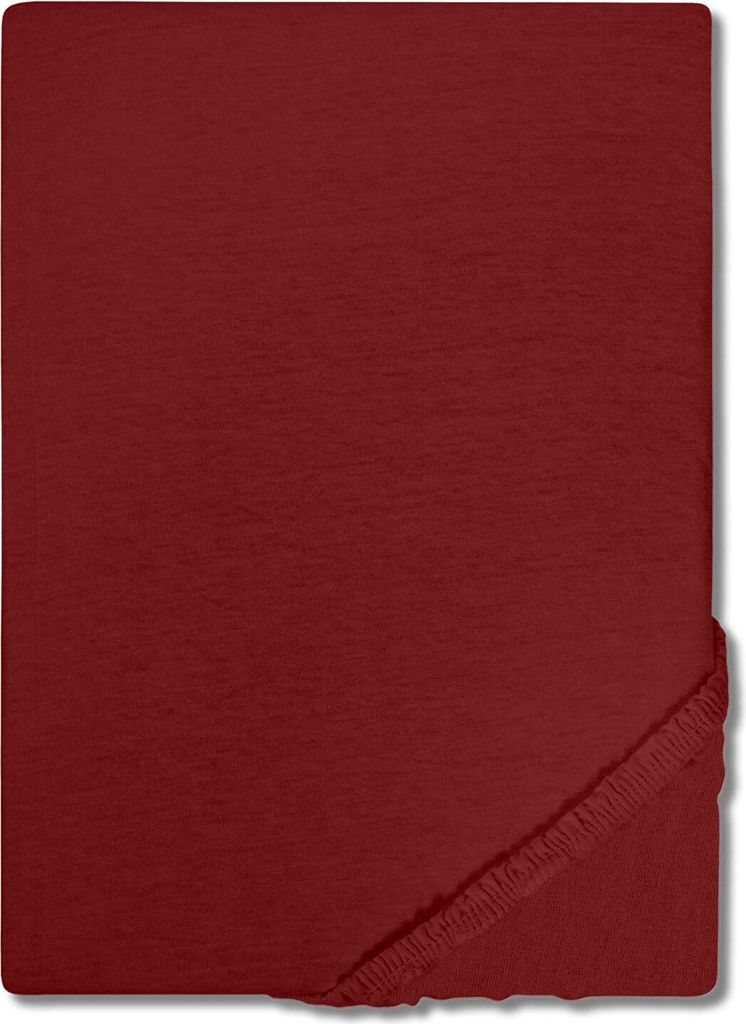 Setex REFIBRA Feinbiber Spannbettlaken dunkelrot 140 x 200 cm