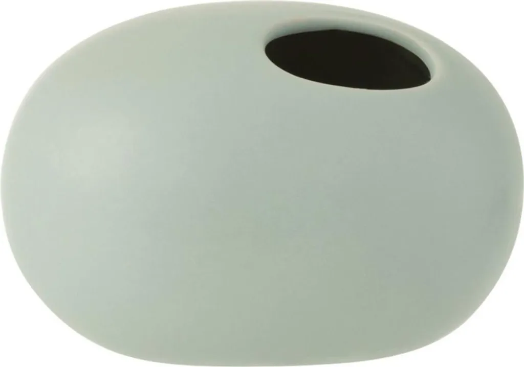 Vase décoratif vert pastel J-Line pour centre de table - Céramique Small
