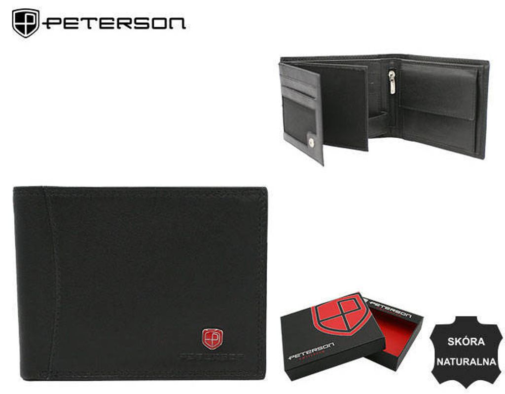 Peterson Pánská kožená peněženka RFID horizontální 11,5x9 Obrázek produktu 