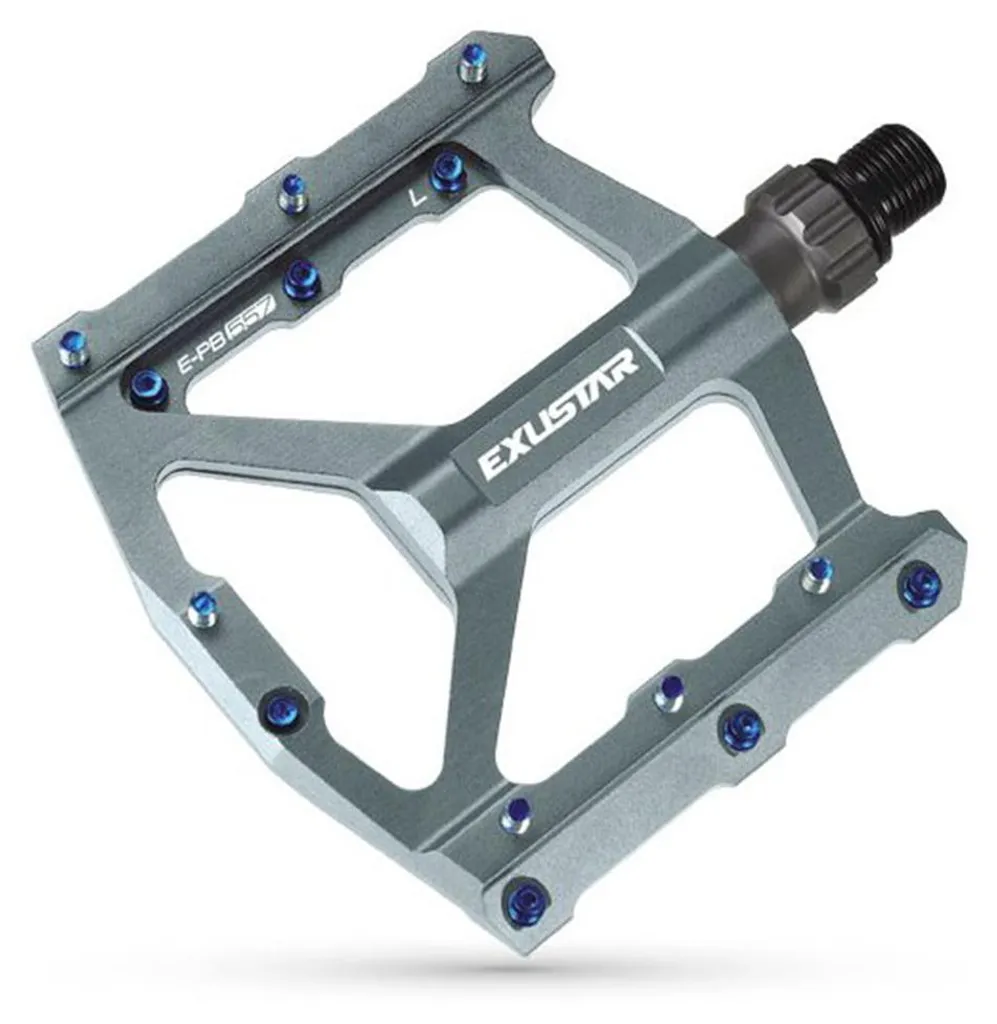Pédales Plates VTT Exustar PB557 Robustes pour Freeride et DH Noir