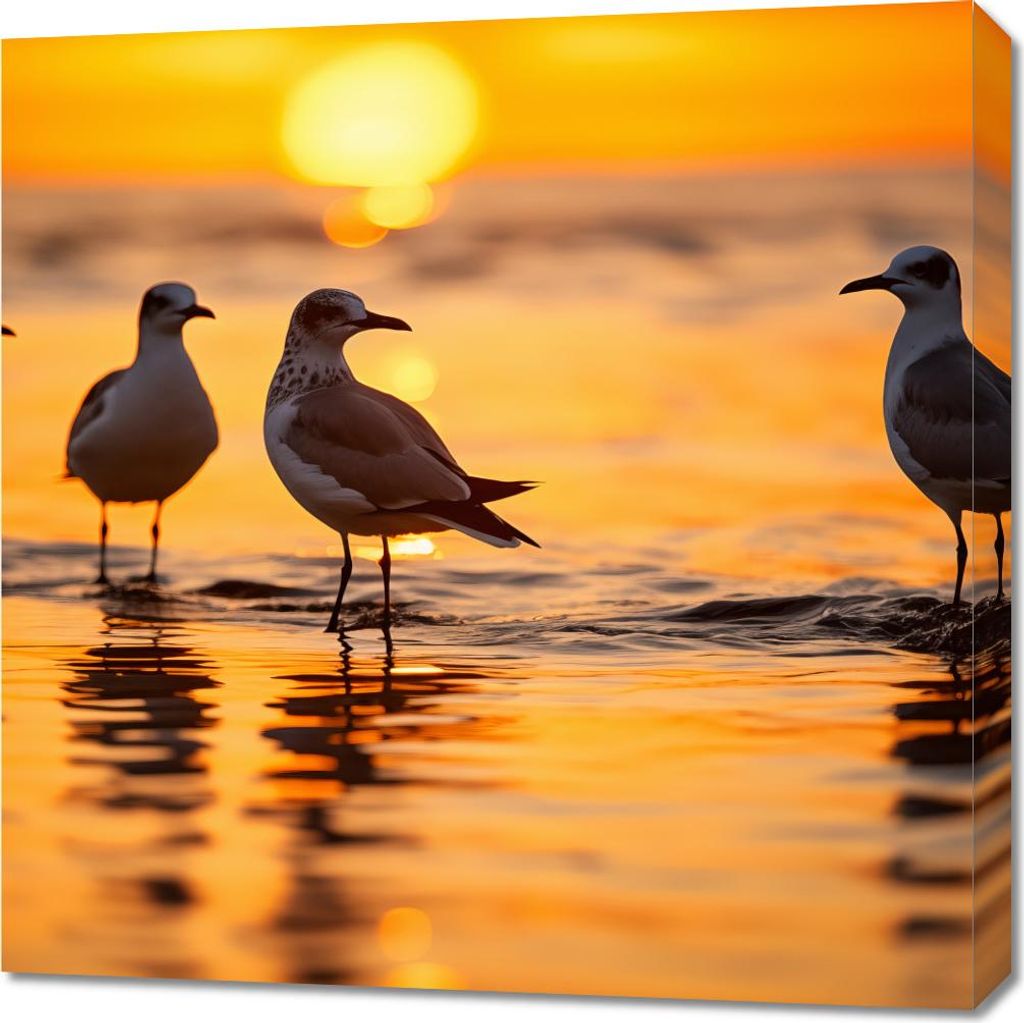 Bild 70x70cm Möwe Gawęda