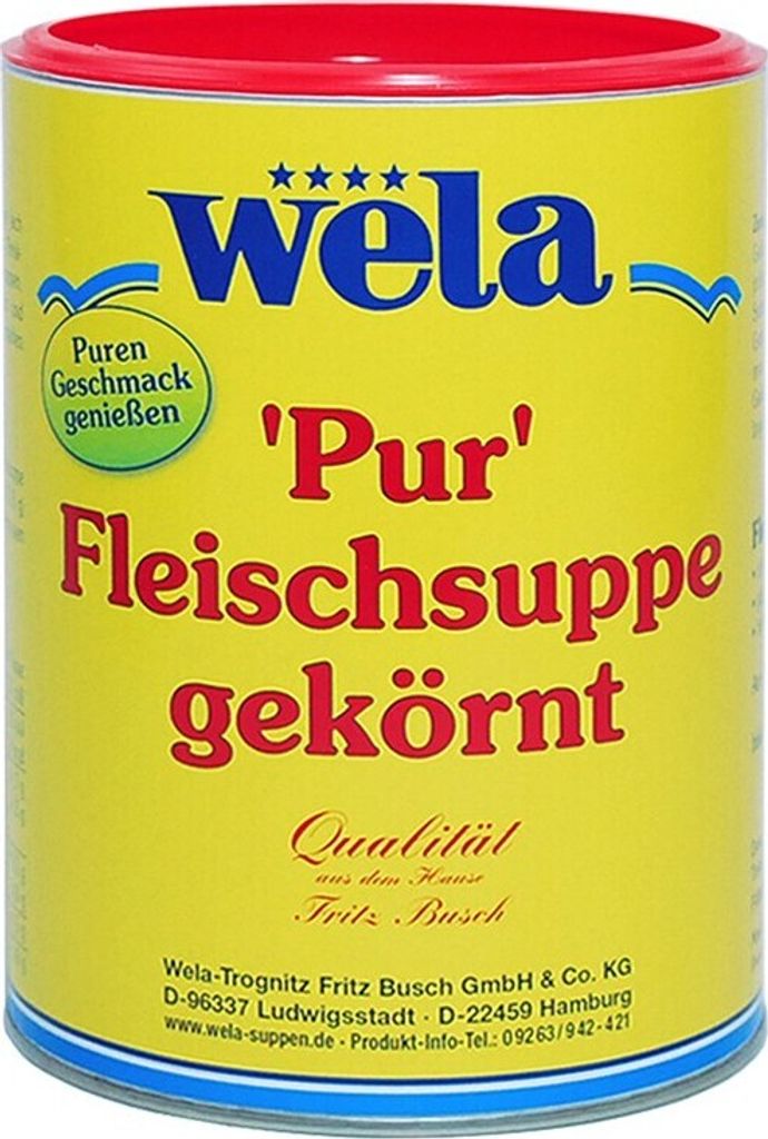 WELA - Fleischsuppe gekörnt 'Pur' 1kg