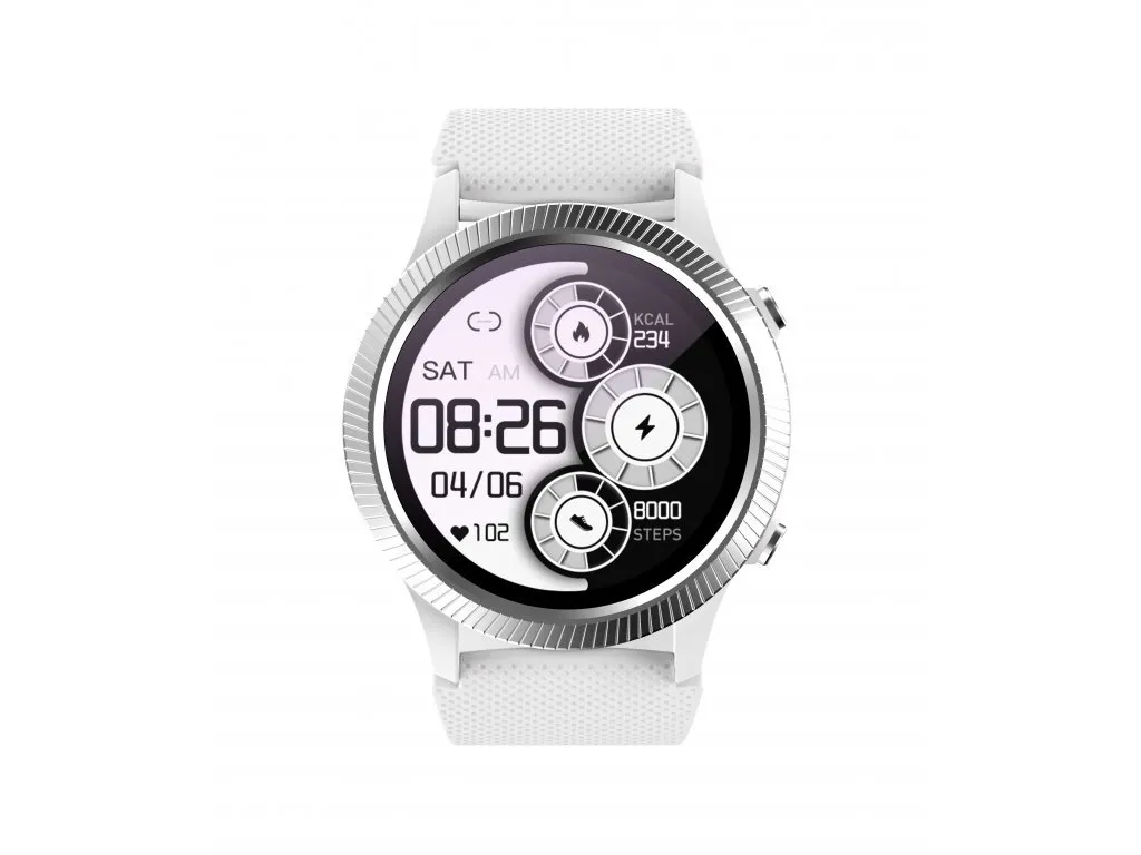 Smartwatch Carneo ATHLETE GPS Argento - Sport Watch Impermeabile IP68