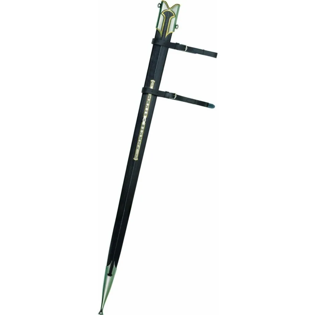 Fourreau de luxe en cuir pour épée Anduril 113 cm United Cutlery Noir