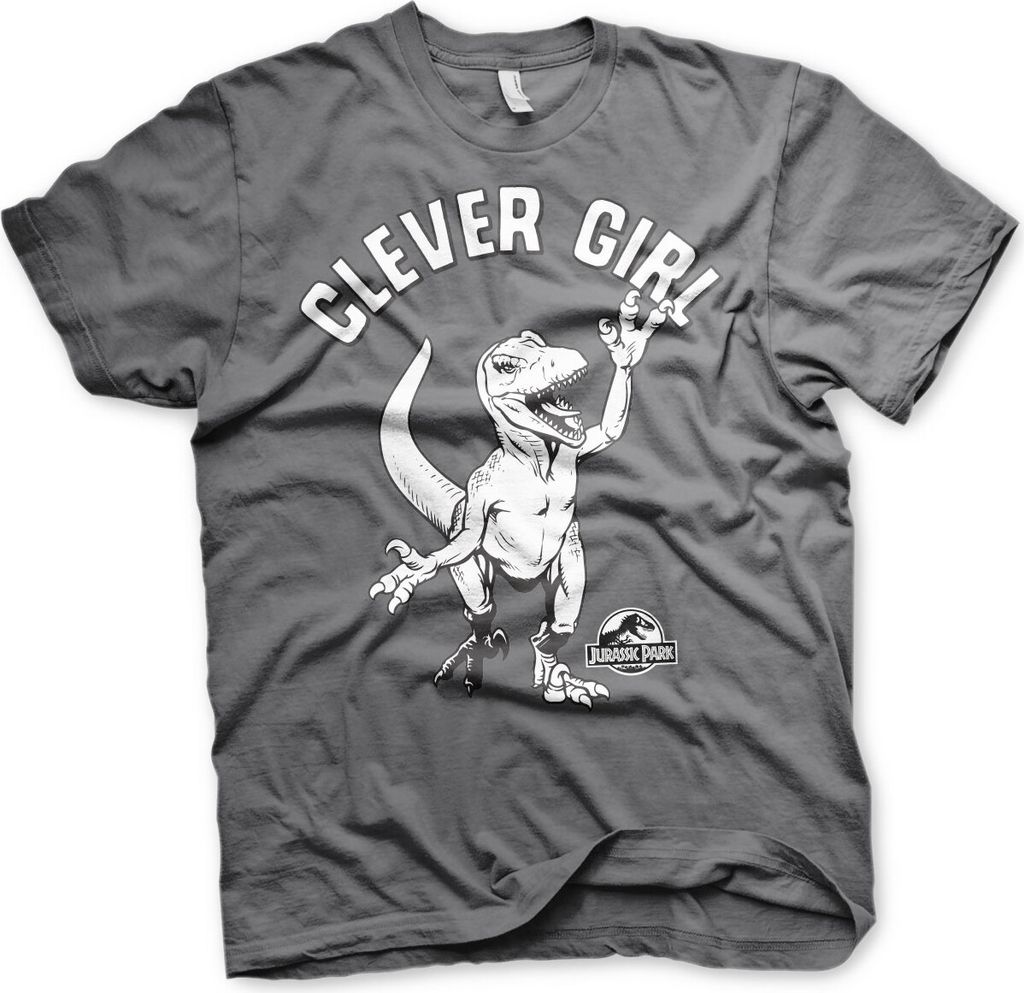 Clever Girl T-Shirt - Small - Dark-Grey