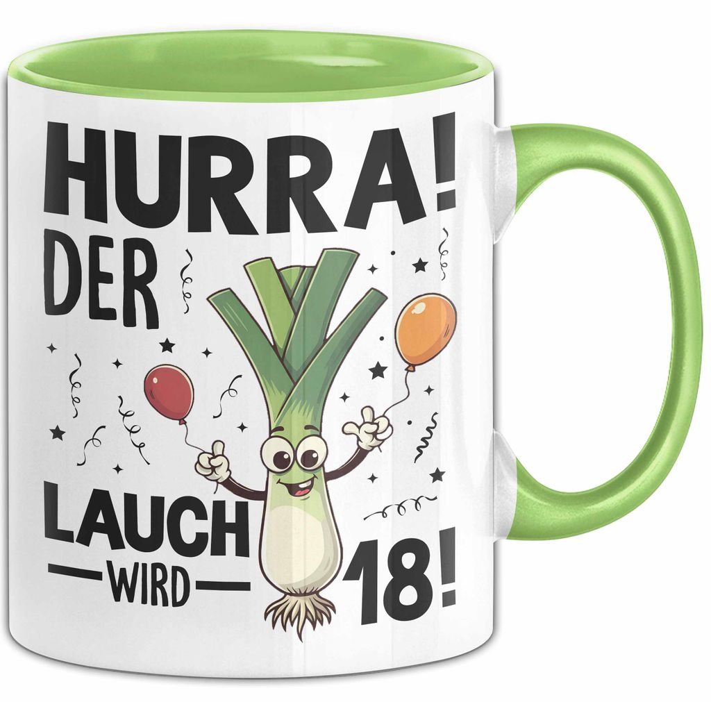18. Geburtstag Tasse Geschenk Jungs Männer Mann 18Er Hurra Produktbild 