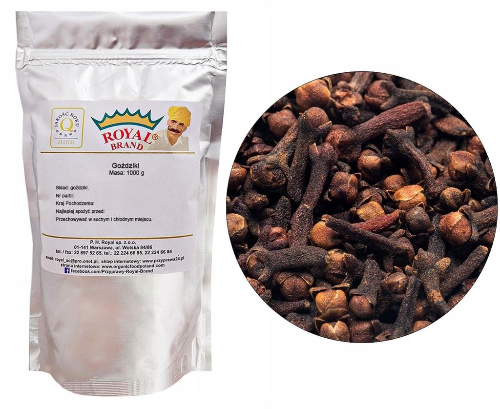 Chiodi di garofano interi 1 kg - Olio essenziale di chiodi Immagine del prodotto 